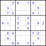 Судоку 9х9 #2366 средний