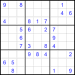 Судоку 9х9 #2367 средний