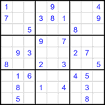 Судоку 9х9 #2368 средний