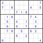 Судоку 9х9 #2369 средний