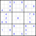 Судоку 9х9 #2372 средний