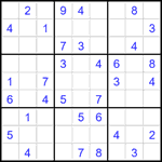 Судоку 9х9 #2375 средний