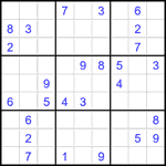 Судоку 9х9 #2378 средний