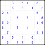 Судоку 9х9 #2381 средний