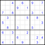 Судоку 9х9 #2382 средний