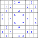 Судоку 9х9 #2383 средний