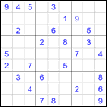 Судоку 9х9 #2385 средний