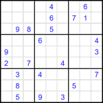 Судоку 9х9 #2390 средний