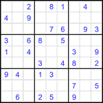 Судоку 9х9 #2391 средний
