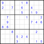 Судоку 9х9 #2393 средний