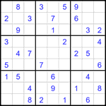 Судоку 9х9 #2395 средний