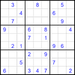 Судоку 9х9 #2396 средний