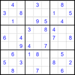 Судоку 9х9 #2399 средний