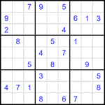 Судоку 9х9 #2401 средний