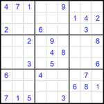 Судоку 9х9 #2402 средний