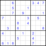 Судоку 9х9 #2404 средний