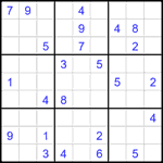 Судоку 9х9 #2405 средний