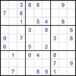 Судоку 9х9 #2406 средний