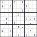 Судоку 9х9 #2412 средний