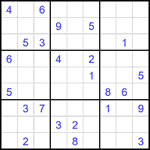 Судоку 9х9 #2413 средний