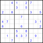 Судоку 9х9 #2416 средний