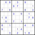Судоку 9х9 #2418 средний