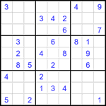 Судоку 9х9 #2367 трудный