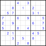 Судоку 9х9 #2368 трудный