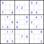 Судоку 9х9 #2369 трудный