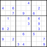 Судоку 9х9 #2374 трудный