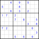 Судоку 9х9 #2375 трудный
