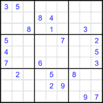 Судоку 9х9 #2413 трудный