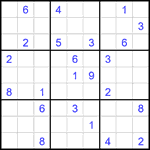 Судоку 9х9 #2420 трудный