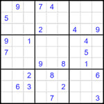 Судоку 9х9 #2356 очень трудный