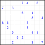 Судоку 9х9 #2359 очень трудный