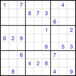 Судоку 9х9 #2360 очень трудный