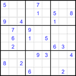 Судоку 9х9 #2361 очень трудный