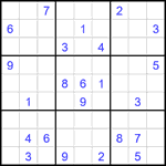 Судоку 9х9 #2362 очень трудный