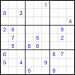 Судоку 9х9 #2366 очень трудный