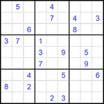 Судоку 9х9 #2367 очень трудный