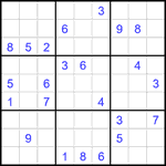 Судоку 9х9 #2370 очень трудный