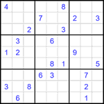 Судоку 9х9 #2371 очень трудный
