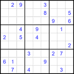 Судоку 9х9 #2372 очень трудный
