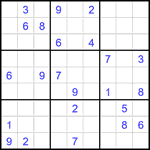 Судоку 9х9 #2373 очень трудный
