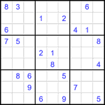 Судоку 9х9 #2375 очень трудный