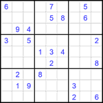 Судоку 9х9 #2376 очень трудный