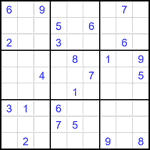 Судоку 9х9 #2377 очень трудный