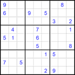 Судоку 9х9 #2378 очень трудный