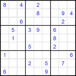 Судоку 9х9 #2381 очень трудный
