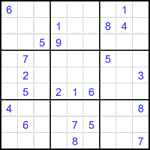 Судоку 9х9 #2382 очень трудный